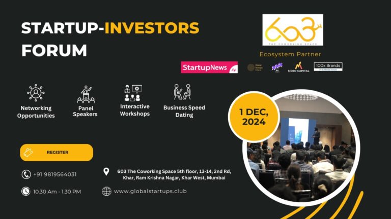 Startup Investors Forum | Mumbai | December 1